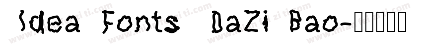 IdeaFonts DaZiBao字体转换